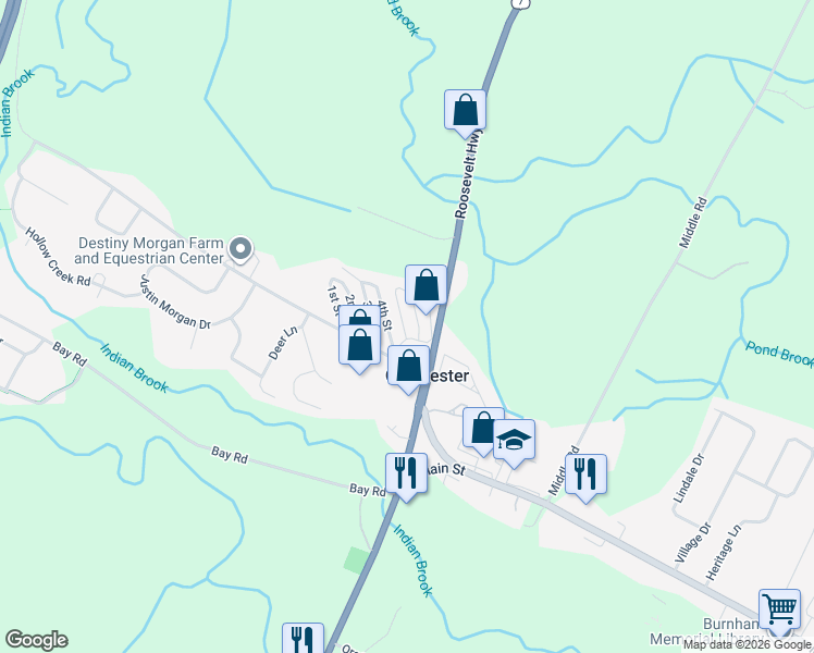 map of restaurants, bars, coffee shops, grocery stores, and more near 48 6th Street in Colchester
