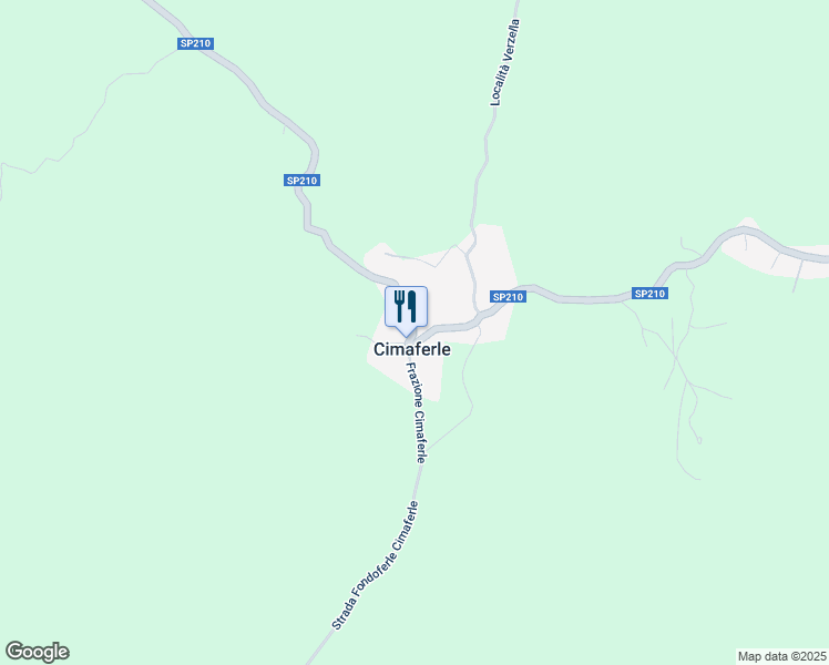 map of restaurants, bars, coffee shops, grocery stores, and more near 237 SP210 in Cimaferle