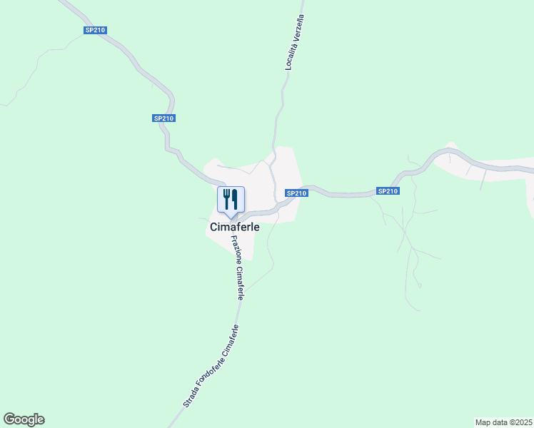 map of restaurants, bars, coffee shops, grocery stores, and more near 3 Frazione Cimaferle in Cimaferle