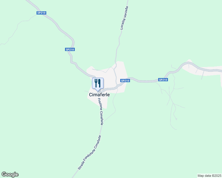 map of restaurants, bars, coffee shops, grocery stores, and more near 3 Frazione Cimaferle in Cimaferle