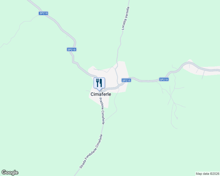 map of restaurants, bars, coffee shops, grocery stores, and more near 3 Frazione Cimaferle in Cimaferle