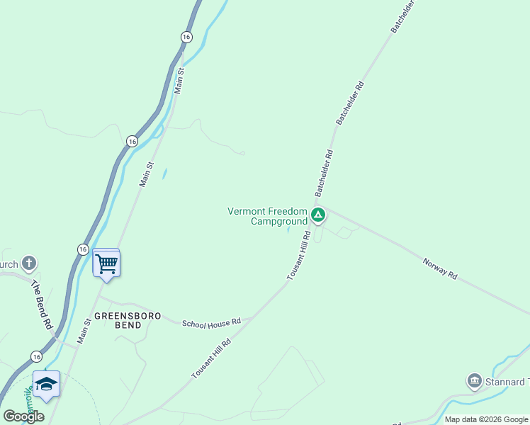 map of restaurants, bars, coffee shops, grocery stores, and more near in Stannard