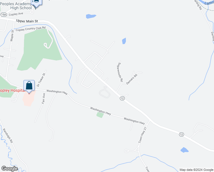 map of restaurants, bars, coffee shops, grocery stores, and more near 17 Demars Road in Morristown