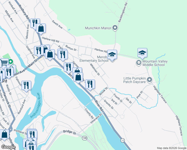 map of restaurants, bars, coffee shops, grocery stores, and more near 7 Front Street in Mexico