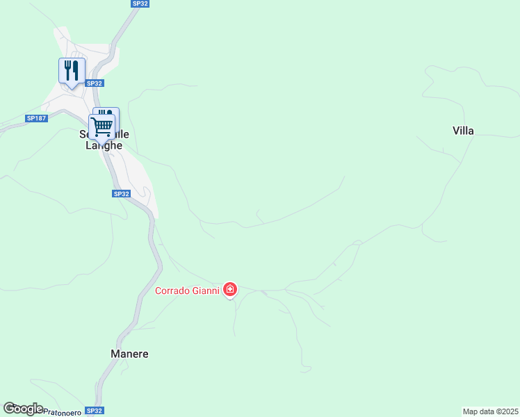 map of restaurants, bars, coffee shops, grocery stores, and more near 14 Località Leprato in Provincia di Cuneo