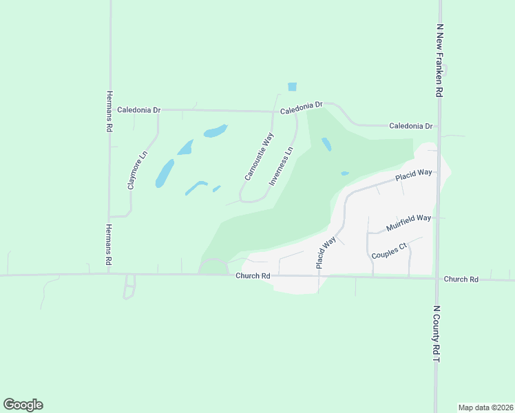 map of restaurants, bars, coffee shops, grocery stores, and more near 3076 Inverness Lane in New Franken
