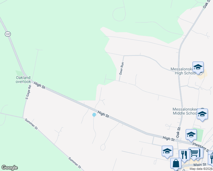 map of restaurants, bars, coffee shops, grocery stores, and more near 43 Hill Street in Oakland