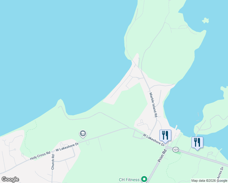 map of restaurants, bars, coffee shops, grocery stores, and more near 118 Beach Road in Colchester