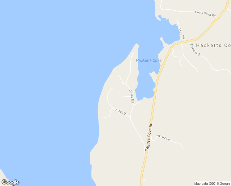 map of restaurants, bars, coffee shops, grocery stores, and more near 45 Amys Drive in Hacketts Cove