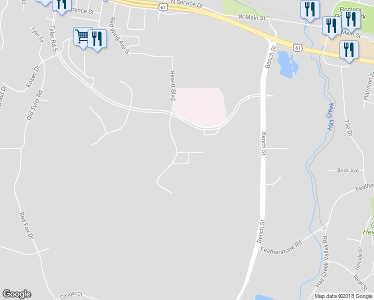 map of restaurants, bars, coffee shops, grocery stores, and more near 2754 Ridgeview Drive in Red Wing