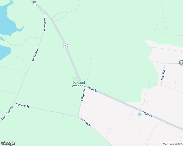 map of restaurants, bars, coffee shops, grocery stores, and more near 25 North Gage Road in Oakland