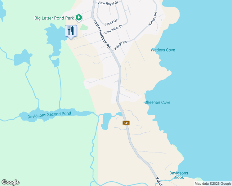 map of restaurants, bars, coffee shops, grocery stores, and more near 163 Ketch Harbour Road in Herring Cove