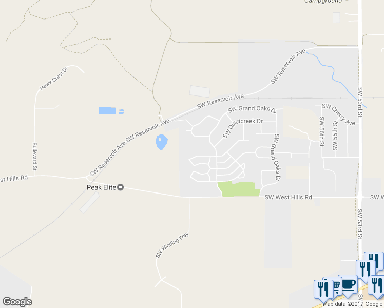 map of restaurants, bars, coffee shops, grocery stores, and more near 6298 Southwest Grand Oaks Drive in Corvallis