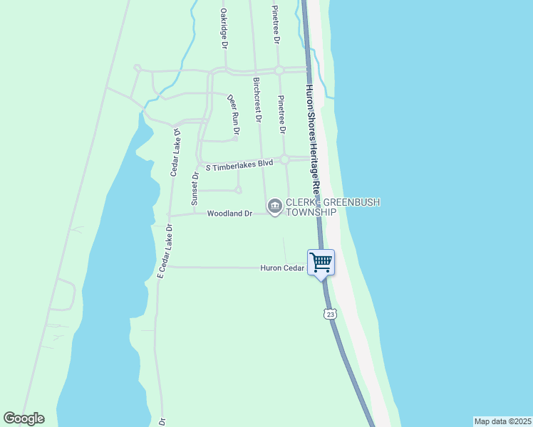 map of restaurants, bars, coffee shops, grocery stores, and more near 5044 Woodland Drive in Greenbush