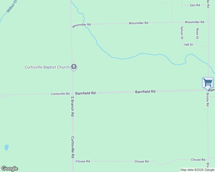 map of restaurants, bars, coffee shops, grocery stores, and more near 8100 Bamfield Road in South Branch