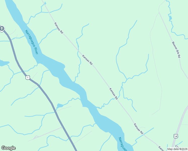 map of restaurants, bars, coffee shops, grocery stores, and more near 229 Kansas Road in Milbridge