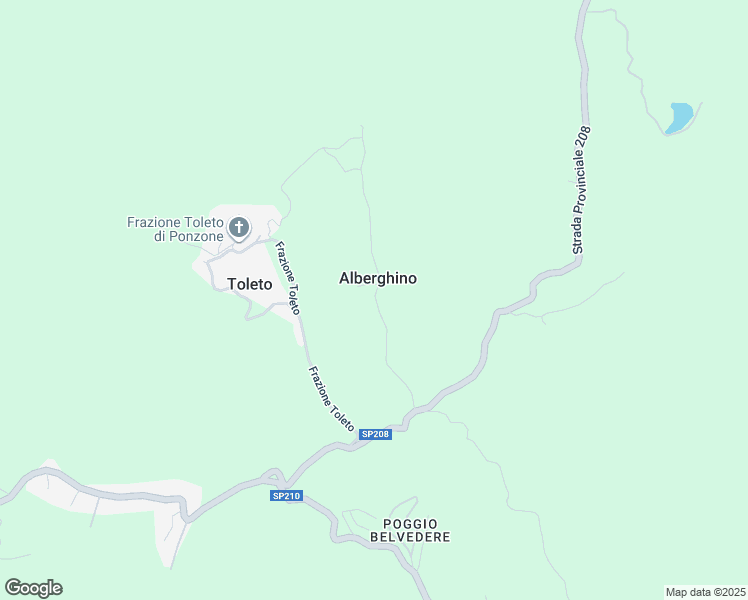 map of restaurants, bars, coffee shops, grocery stores, and more near 45 Località Alberghino in Alberghino