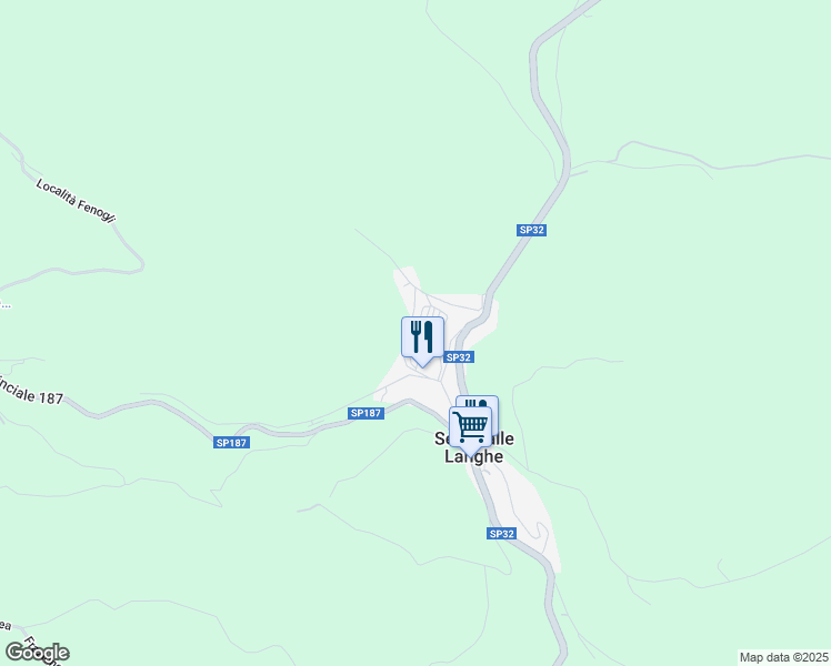 map of restaurants, bars, coffee shops, grocery stores, and more near 15 Via M. Baudana in Serravalle Langhe
