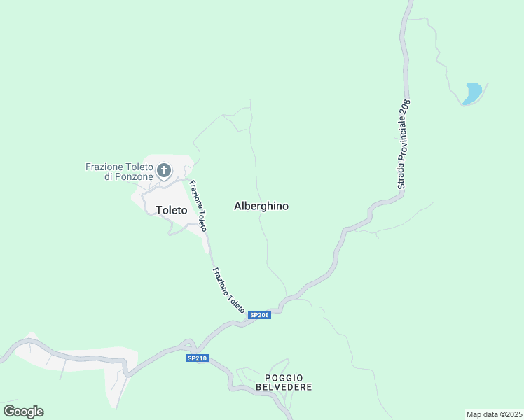map of restaurants, bars, coffee shops, grocery stores, and more near in Alberghino