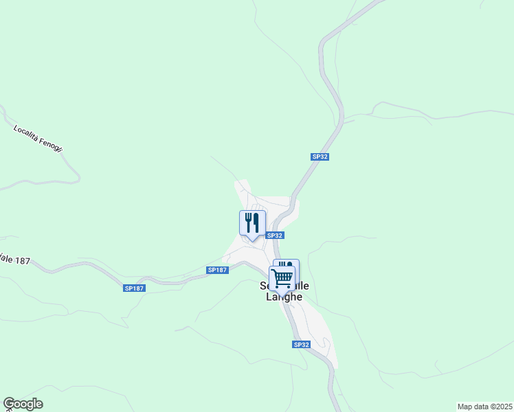 map of restaurants, bars, coffee shops, grocery stores, and more near 15 Via M. Baudana in Serravalle Langhe