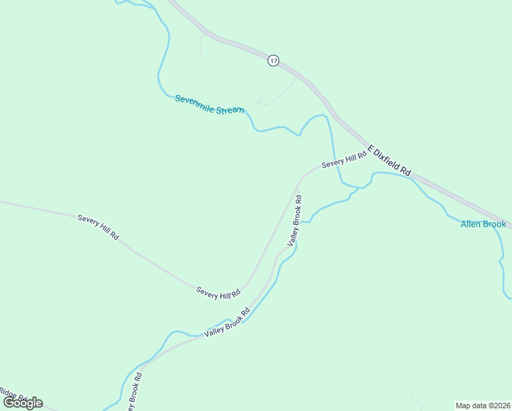 map of restaurants, bars, coffee shops, grocery stores, and more near 157 Severy Hill Road in Dixfield