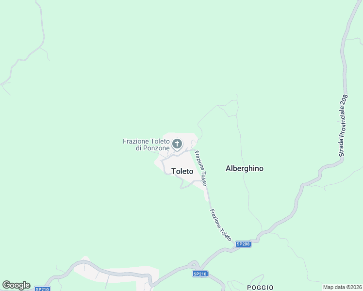 map of restaurants, bars, coffee shops, grocery stores, and more near 6 Frazione Toleto in Toleto