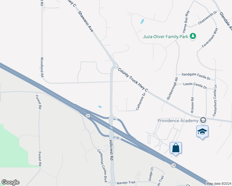 map of restaurants, bars, coffee shops, grocery stores, and more near 878 Sherwood Street in Green Bay