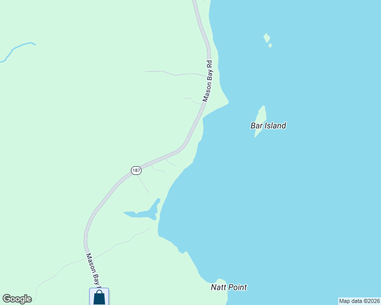 map of restaurants, bars, coffee shops, grocery stores, and more near 493 Mason Bay Road in Jonesport