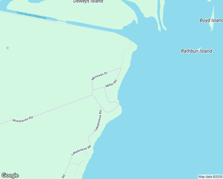 map of restaurants, bars, coffee shops, grocery stores, and more near 18 Miller Road in Kawartha Lakes