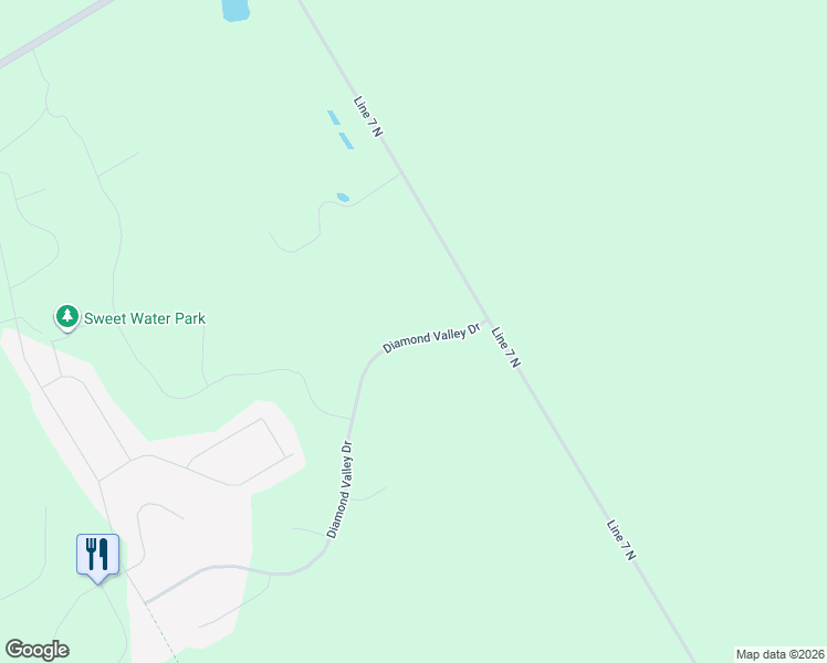 map of restaurants, bars, coffee shops, grocery stores, and more near 88 Diamond Valley Drive in Oro Station