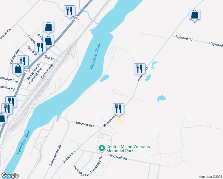 map of restaurants, bars, coffee shops, grocery stores, and more near 670 Benton Avenue in Winslow