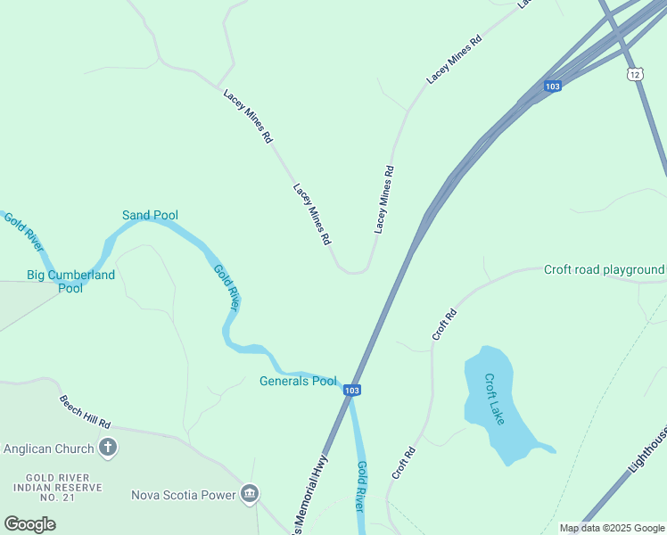 map of restaurants, bars, coffee shops, grocery stores, and more near 316 Lacey Mines Road in Chester Basin