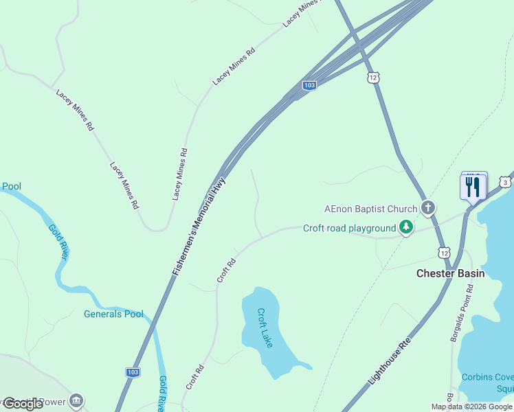 map of restaurants, bars, coffee shops, grocery stores, and more near Whitetail Drive in Chester