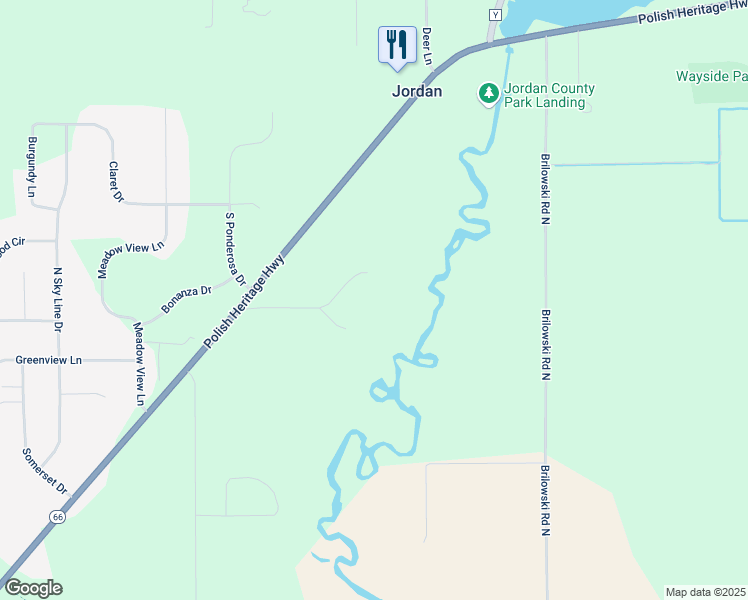 map of restaurants, bars, coffee shops, grocery stores, and more near 5569 Wisconsin 66 in Stevens Point