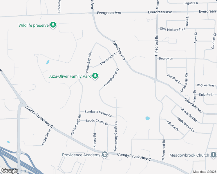 map of restaurants, bars, coffee shops, grocery stores, and more near 1018 Faversham Way in Green Bay
