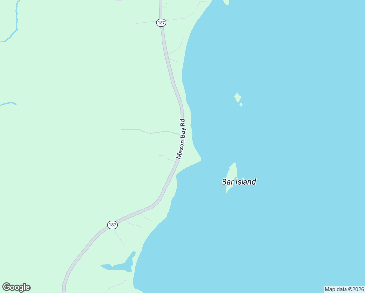 map of restaurants, bars, coffee shops, grocery stores, and more near 539 Mason Bay Road in Jonesport