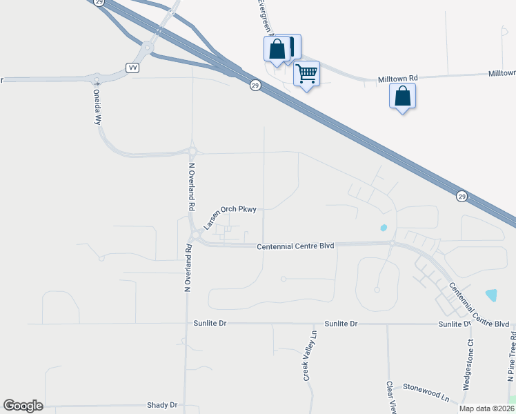 map of restaurants, bars, coffee shops, grocery stores, and more near 582 Larsen Orchard Parkway in Hobart