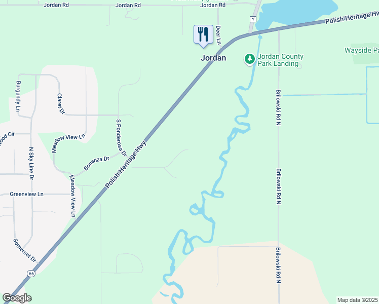map of restaurants, bars, coffee shops, grocery stores, and more near 5569 Wisconsin 66 in Stevens Point