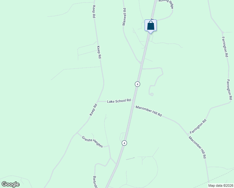 map of restaurants, bars, coffee shops, grocery stores, and more near 25 Lake School Road in Jay