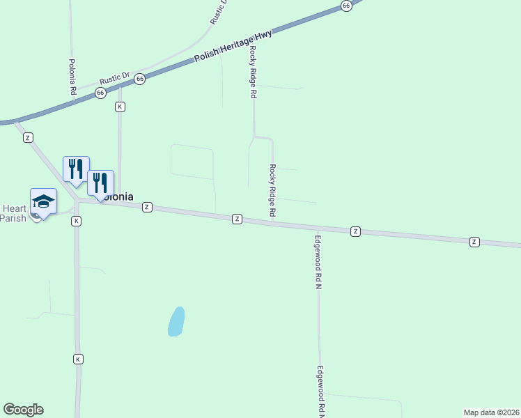 map of restaurants, bars, coffee shops, grocery stores, and more near 7640 County Road Z in Custer