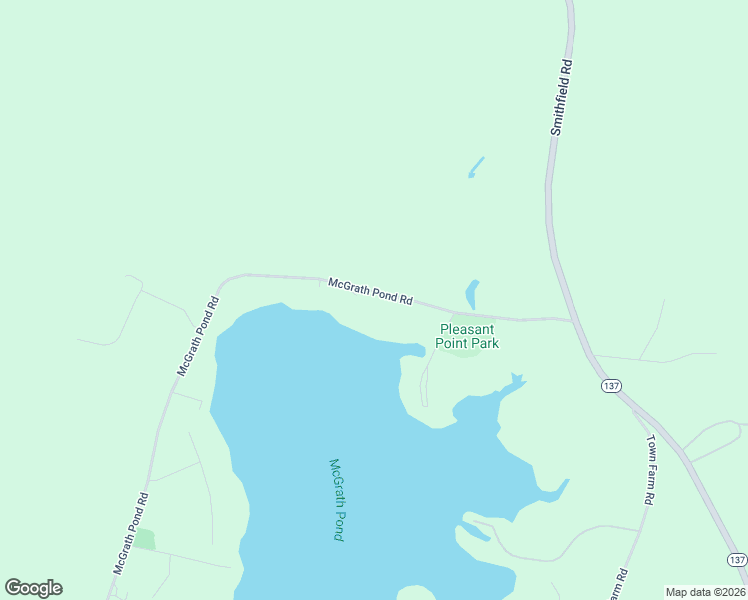 map of restaurants, bars, coffee shops, grocery stores, and more near 86 McGrath Pond Road in Oakland