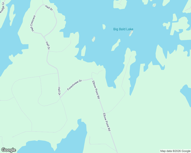 map of restaurants, bars, coffee shops, grocery stores, and more near 1221 Elbow Point Road in Buckhorn