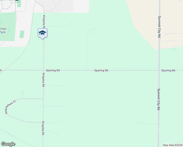 map of restaurants, bars, coffee shops, grocery stores, and more near 2234-2998 Sparling Road in Kingsley