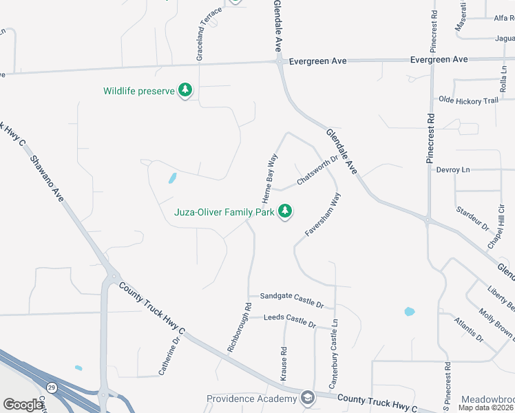 map of restaurants, bars, coffee shops, grocery stores, and more near 1060 Herne Bay Way in Green Bay