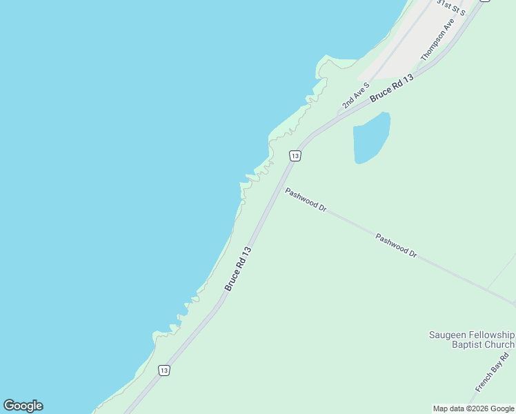 map of restaurants, bars, coffee shops, grocery stores, and more near 917 Bruce Road 13 in Sauble Beach