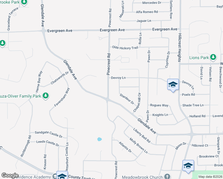 map of restaurants, bars, coffee shops, grocery stores, and more near 3242 Glendale Avenue in Green Bay