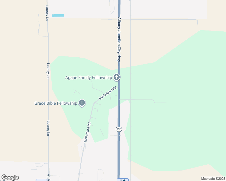 map of restaurants, bars, coffee shops, grocery stores, and more near 34116 Oregon 99E in Tangent