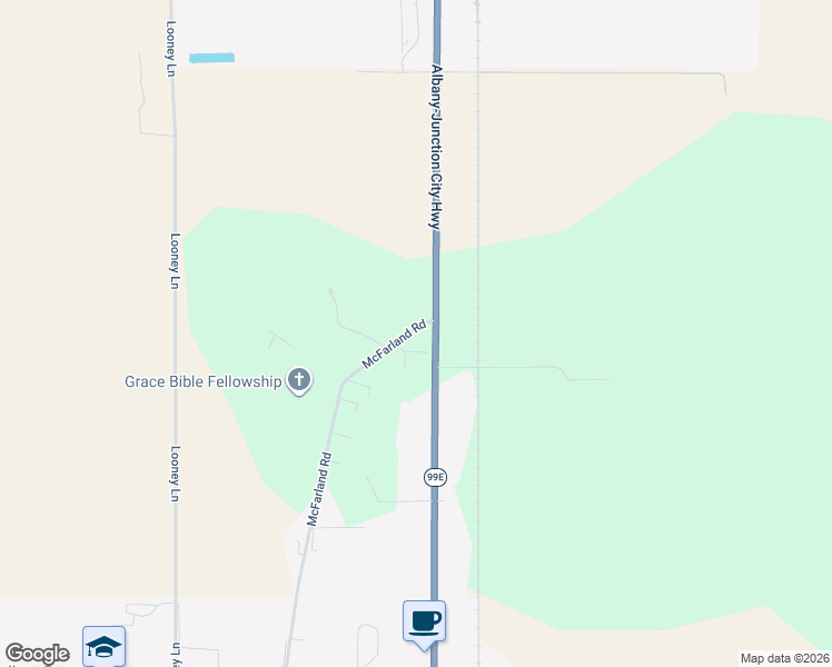 map of restaurants, bars, coffee shops, grocery stores, and more near 34116 Oregon 99E in Tangent