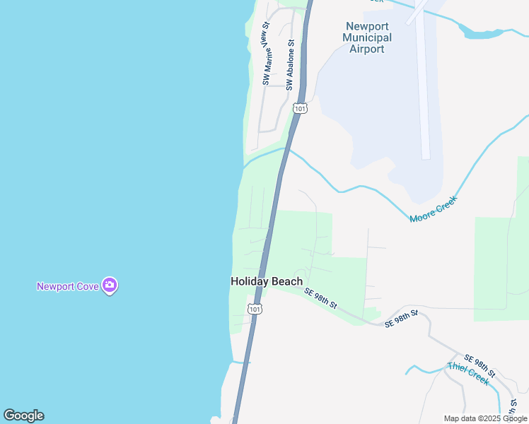 map of restaurants, bars, coffee shops, grocery stores, and more near 9361 Southwest Abalone Street in Lincoln County