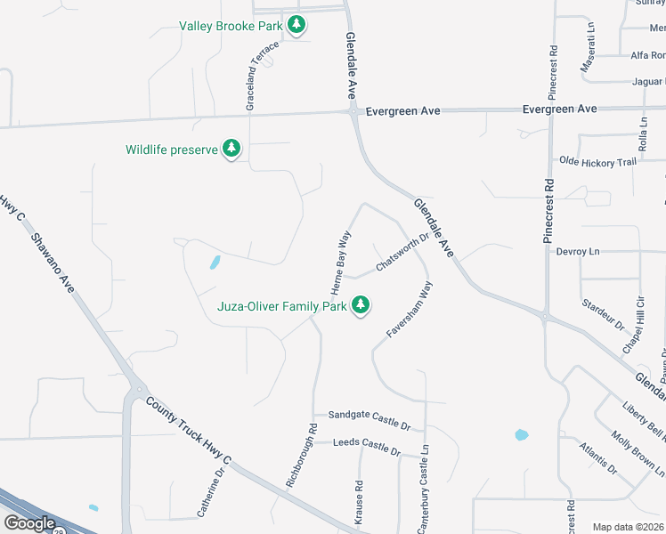 map of restaurants, bars, coffee shops, grocery stores, and more near 1111 Herne Bay Way in Green Bay